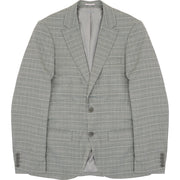 Bolongaro Trevor Men's Green Super Skinny Fit Windowpane Check Suit Jacket