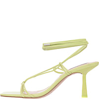 Steve Madden Womens Lime Green Superb Strappy Heeled Sandals