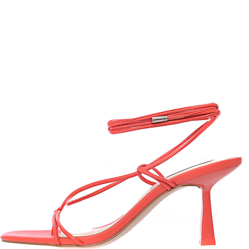 Steve Madden Womens Superb Wrap Around Sandals in Red