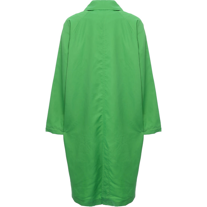 Monki Womens Collared Coat in Bright Green