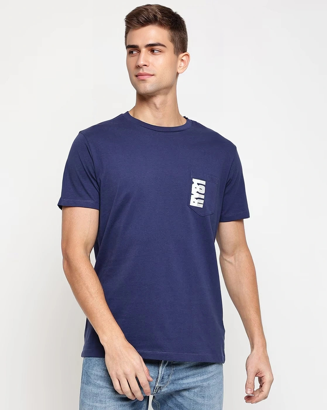 Mens Replay T-Shirt in Navy