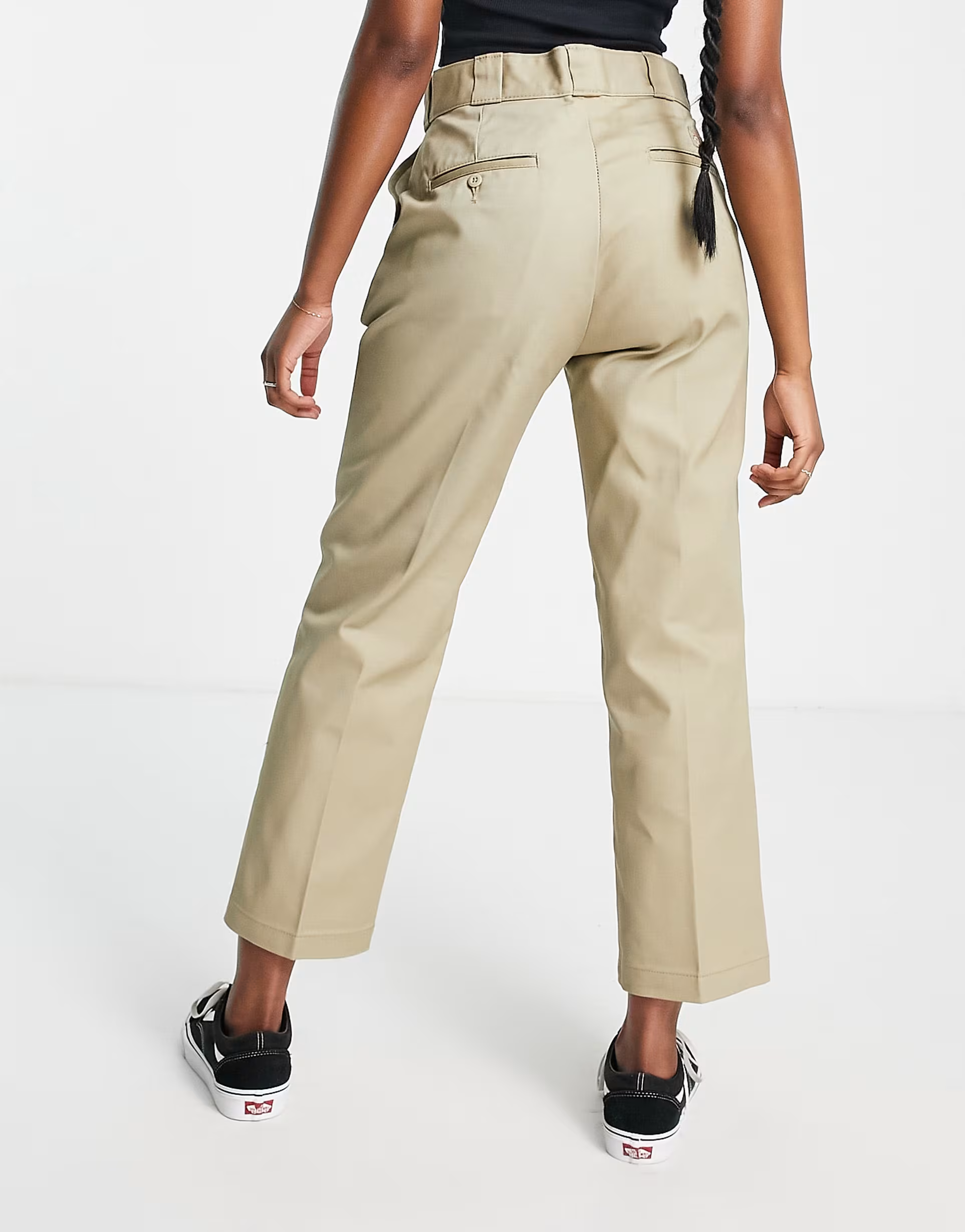 Dickies Womens 874 Cropped Work Trousers In Khaki