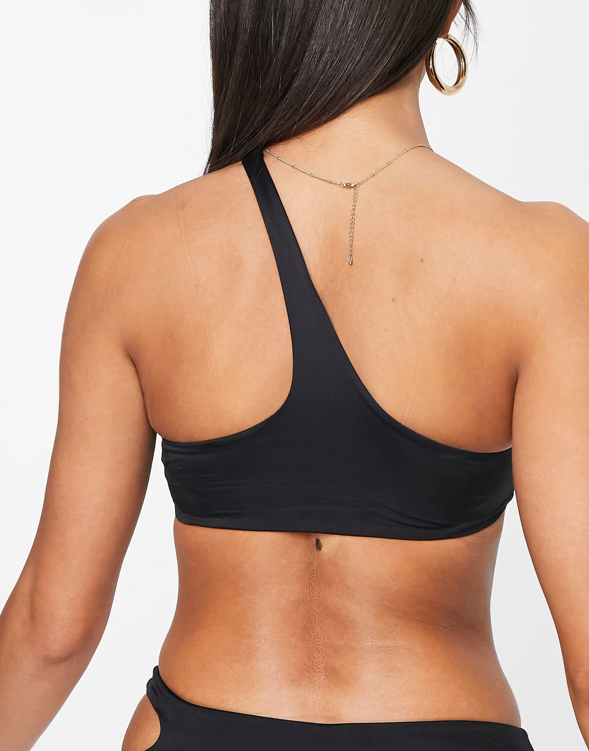 Dorina Womens Muani One Shoulder Bikini Top In Black