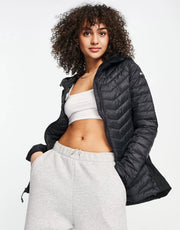 Womens Columbia Powder Pass Hooded Jacket in Black