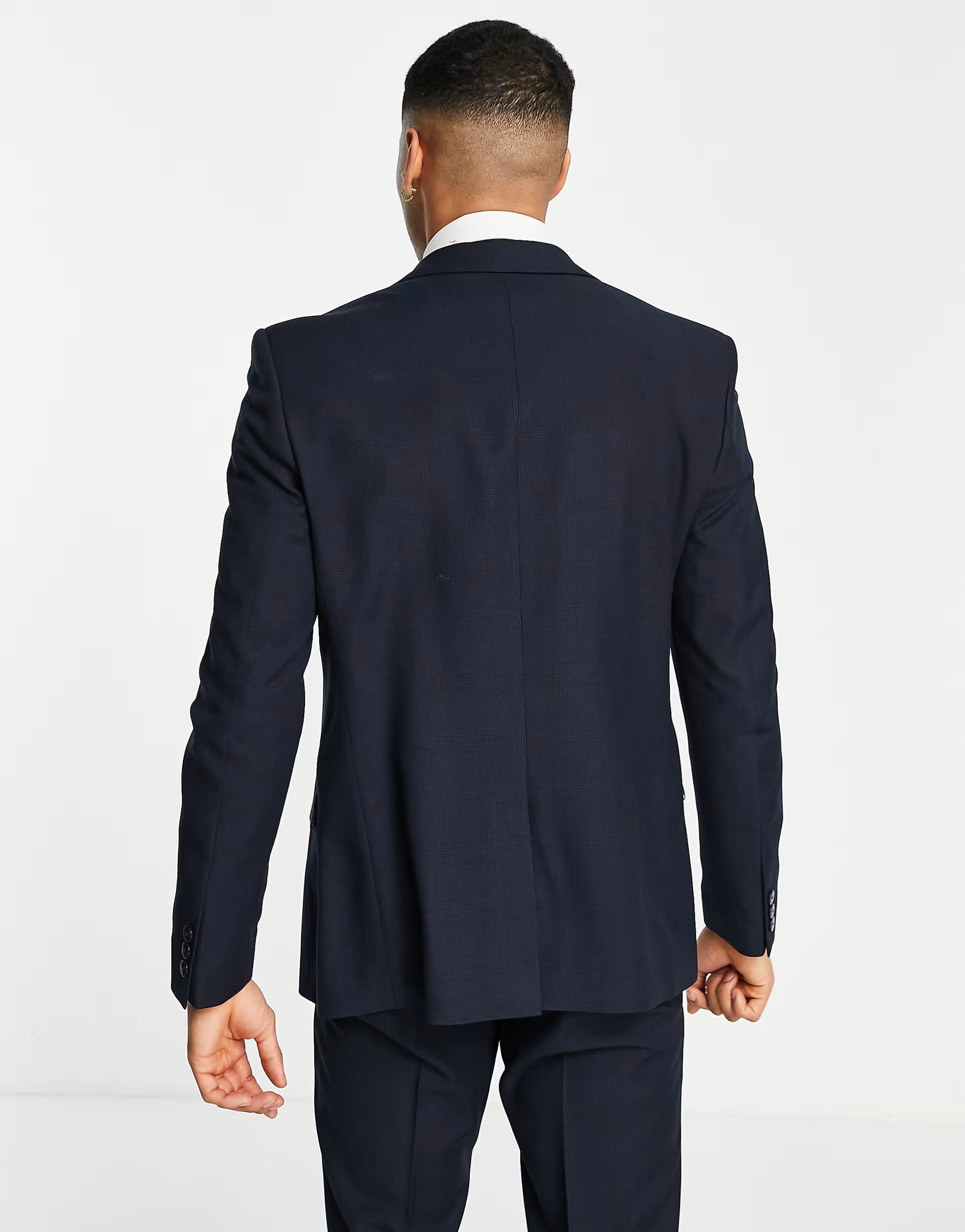 Mens Ben Sherman Slim Suit Jacket in Navy