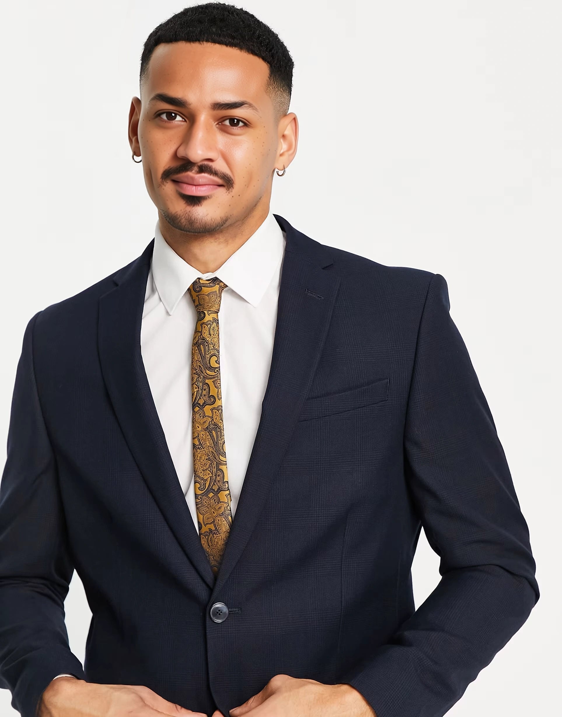 Mens Ben Sherman Slim Suit Jacket in Navy