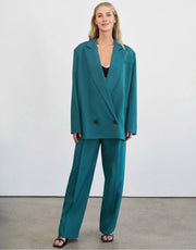 4th & Reckless Womens X Elsa Hosk Tailored Blazer Co Ord in Teal