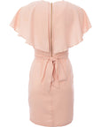 Closet London Women's Pink Ruffle Pleated Mini Dress