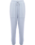 Puma Mens Pale Blue Downtown Joggers with Checkerboard Pocket