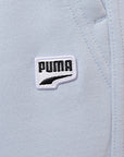 Puma Mens Pale Blue Downtown Joggers with Checkerboard Pocket