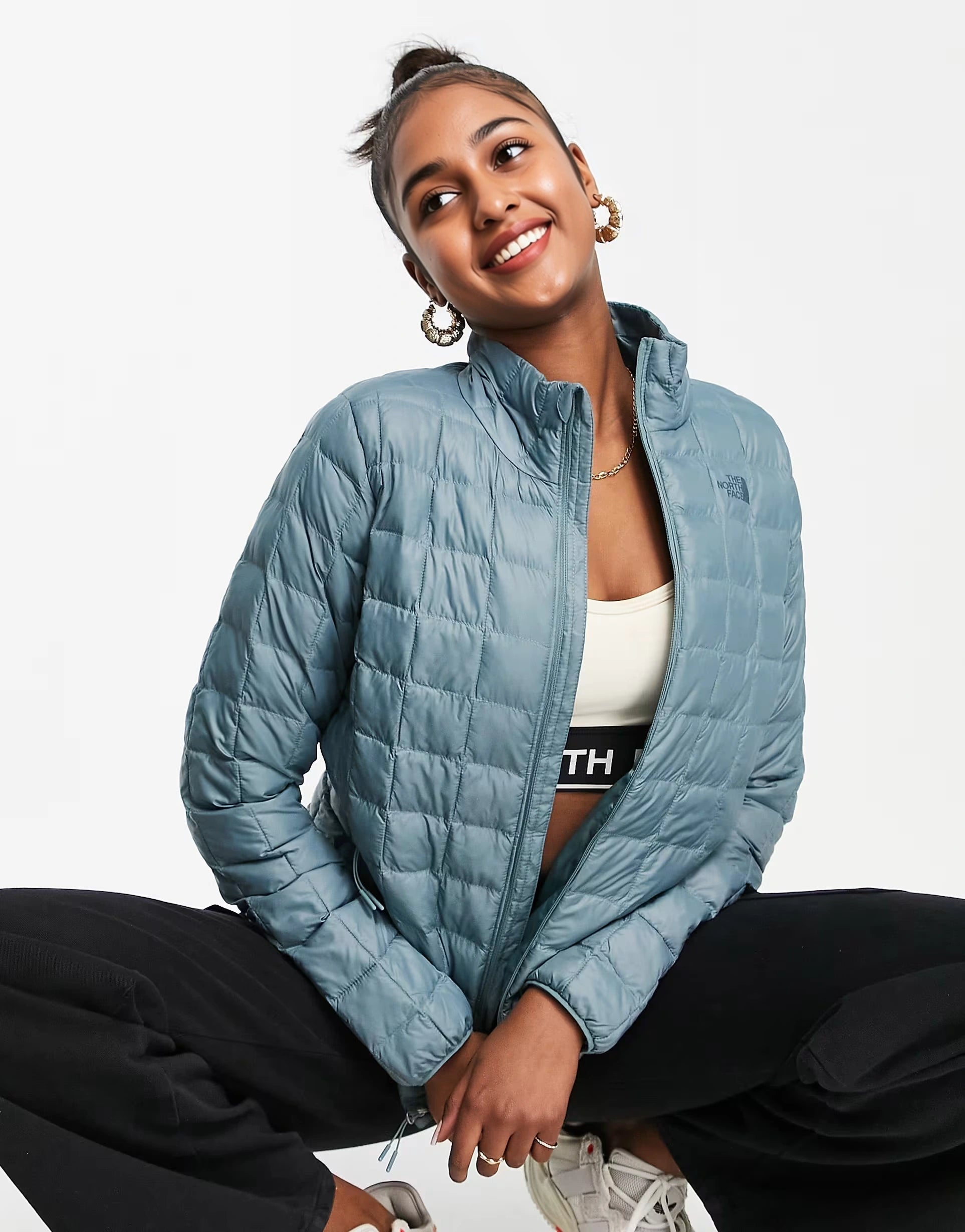 Womens The North Face Thermoball Jacket in Blue