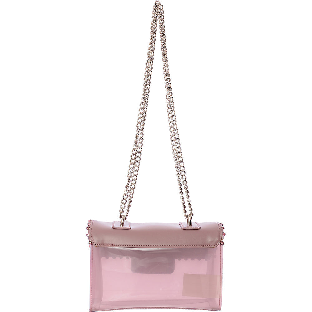 Steve Madden Womens Pink Diamante Trim Crossbody Bag