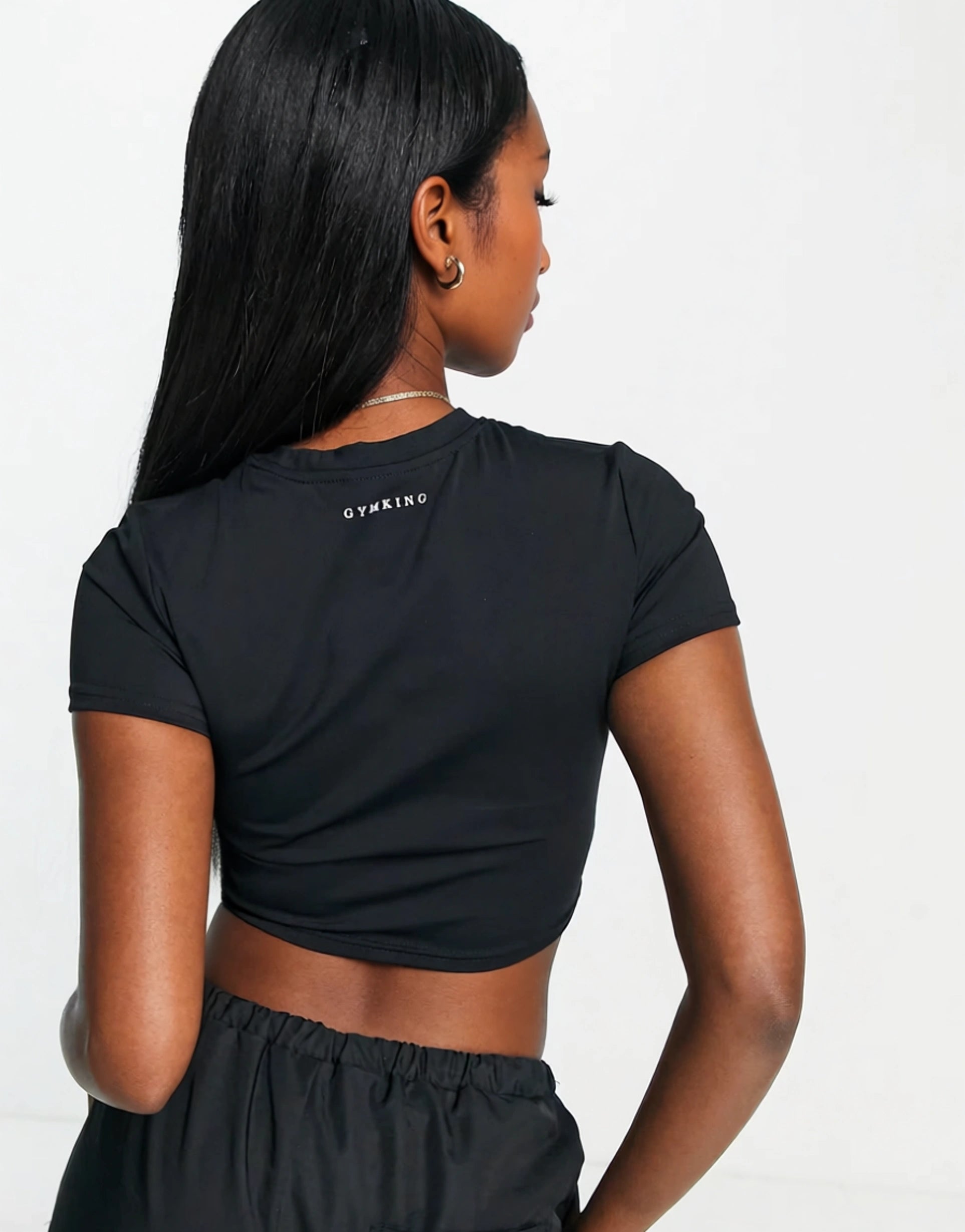 Gym King Womens Core 365 Crop T-Shirt In Black
