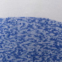 Mennace Men's Blue And White Mixed Texture Knitted Vest