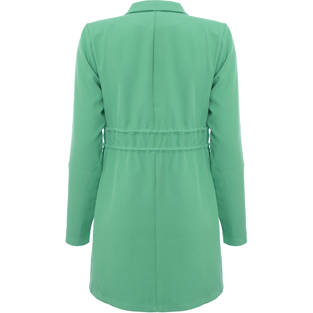 Saint Genies Women's Green Tie Front Blazer