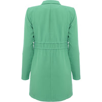 Saint Genies Women's Green Tie Front Blazer