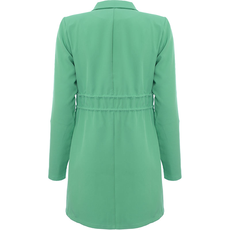 Saint Genies Women's Green Tie Front Blazer