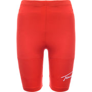 Tommy Jeans Women's Red Co-ord Signature Logo Legging Shorts