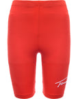 Tommy Jeans Women's Red Co-ord Signature Logo Legging Shorts