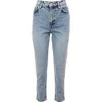 Mango Womens Mom Jeans In Light Denim Wash