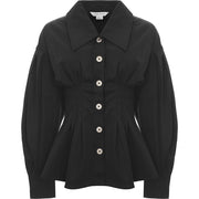 Urban Revivo Women's Black Cinched Waisted Jacket