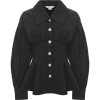 Urban Revivo Women's Black Cinched Waisted Jacket