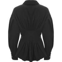 Urban Revivo Women's Black Cinched Waisted Jacket