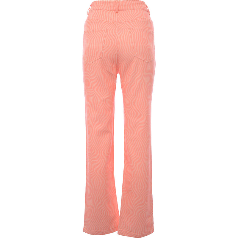 Peppermayo Womens Pink Retro Cigarette Trousers