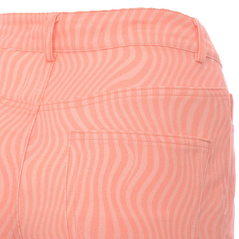 Peppermayo Womens Pink Retro Cigarette Trousers