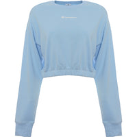 Champion Women's Blue Cropped Sweatshirt With Logo