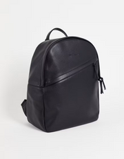 Smith And Canova Mens & Diagonal Zip Backpack In Black