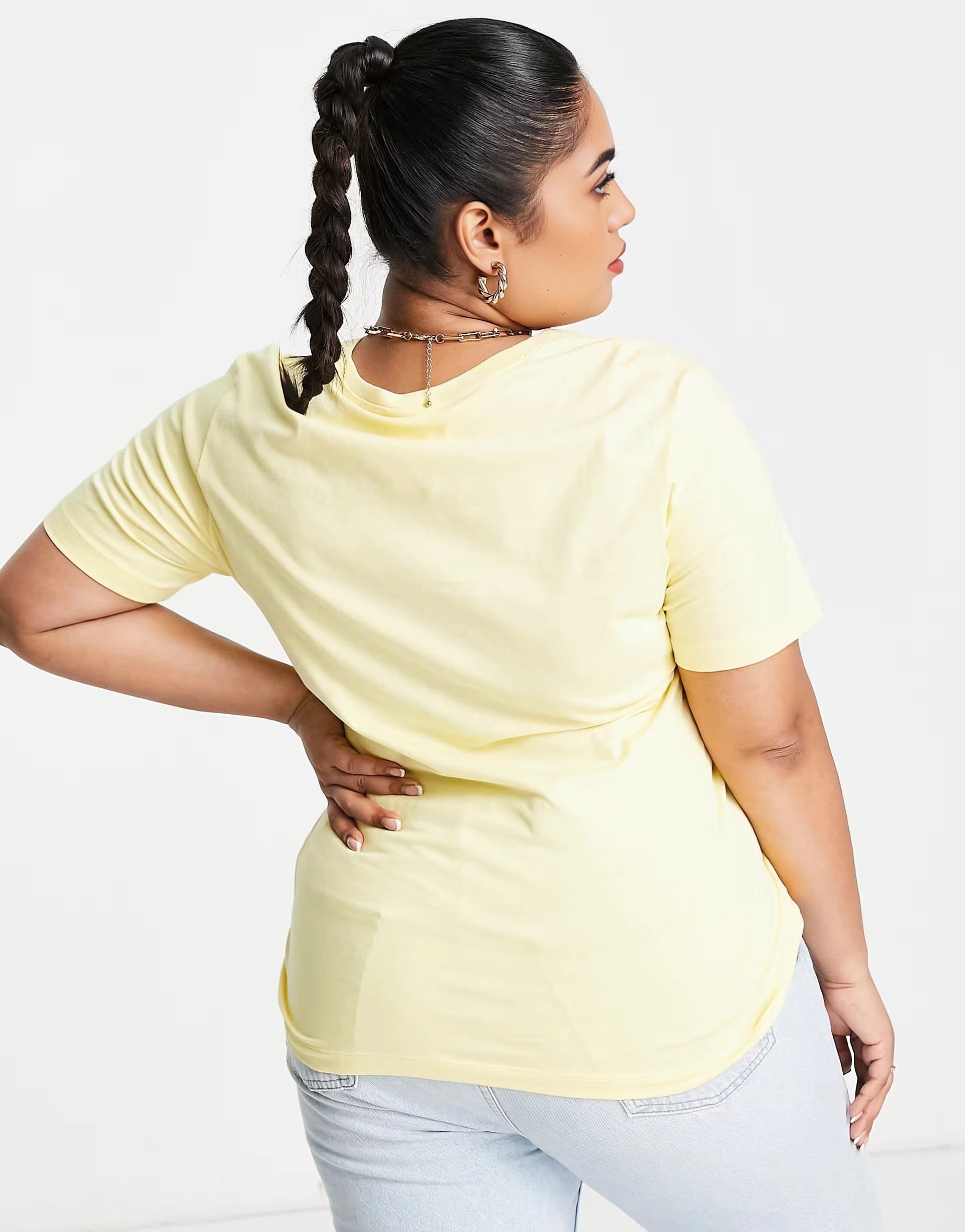 Womens Champion Plus T-Shirt in Yellow