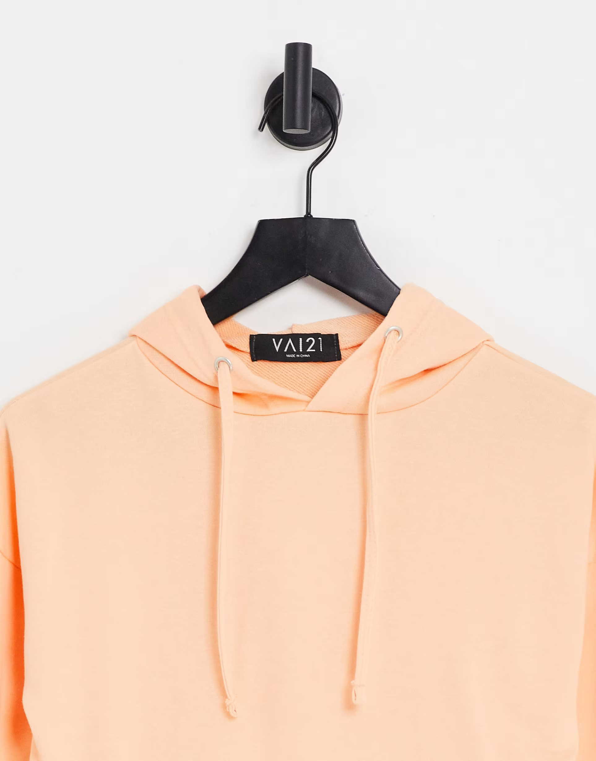 VAI21 Womens Hoodie Co-Ord in Pastel Orange In Orange