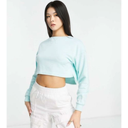 VAI21 Womens Co-Ord Crew Neck Sweatshirt in Pas In Blue