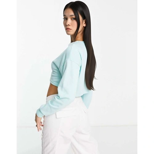 VAI21 Womens Co-Ord Crew Neck Sweatshirt in Pas In Blue