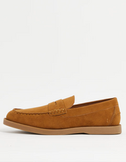 Schuh Mens Payne Penny Loafers in Tan