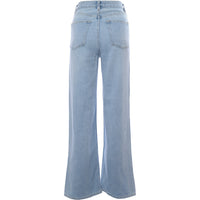 Edited Womens Blue High Waist Wide Leg Denim Jeans