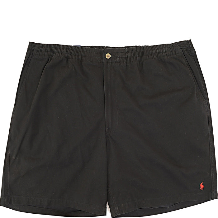 Polo Ralph Lauren Men's Black Big & Tall Prepster Icon Logo Twill Shorts