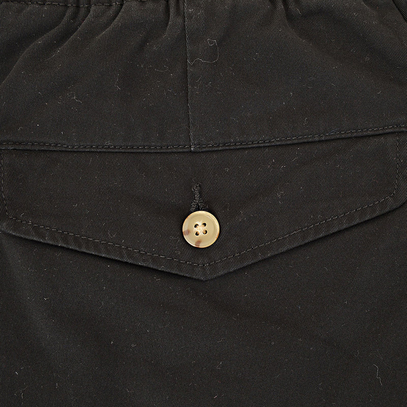 Polo Ralph Lauren Men's Black Big & Tall Prepster Icon Logo Twill Shorts