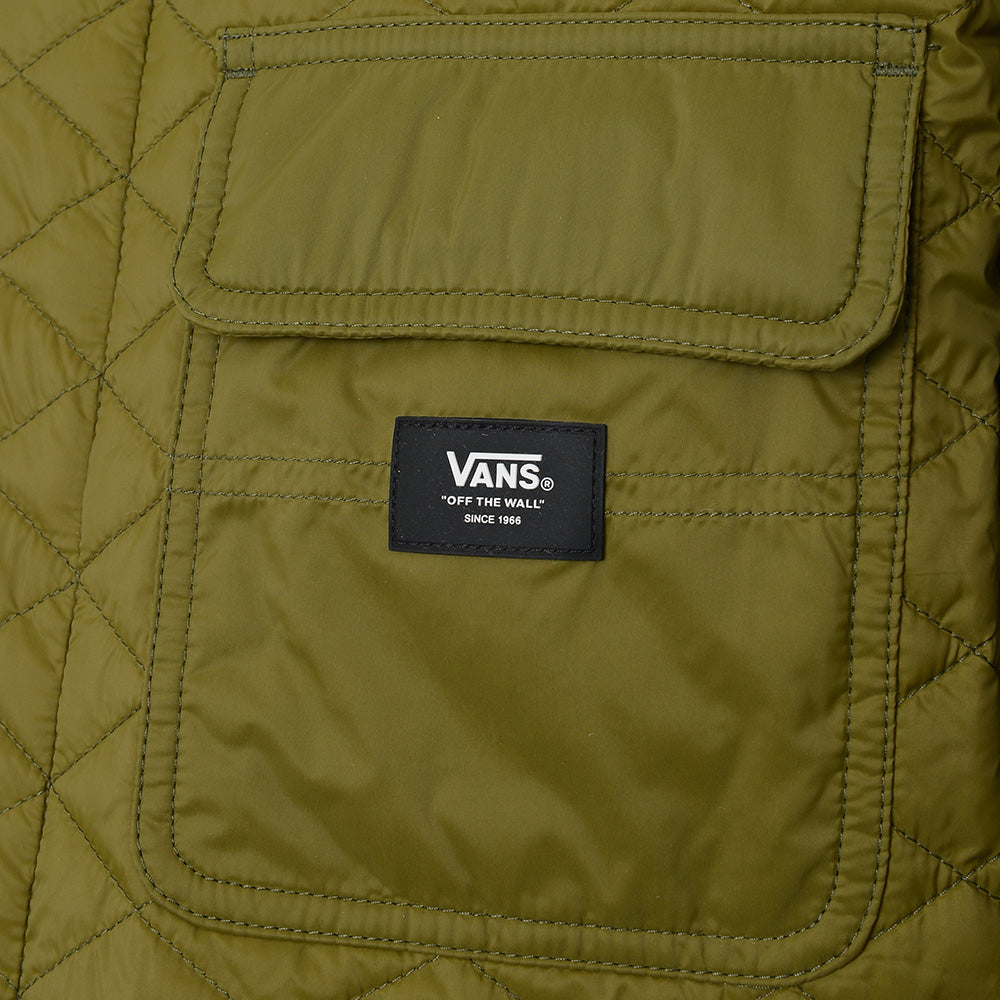 Vans Men's Green Drill Chore Quilted Coach Jacket