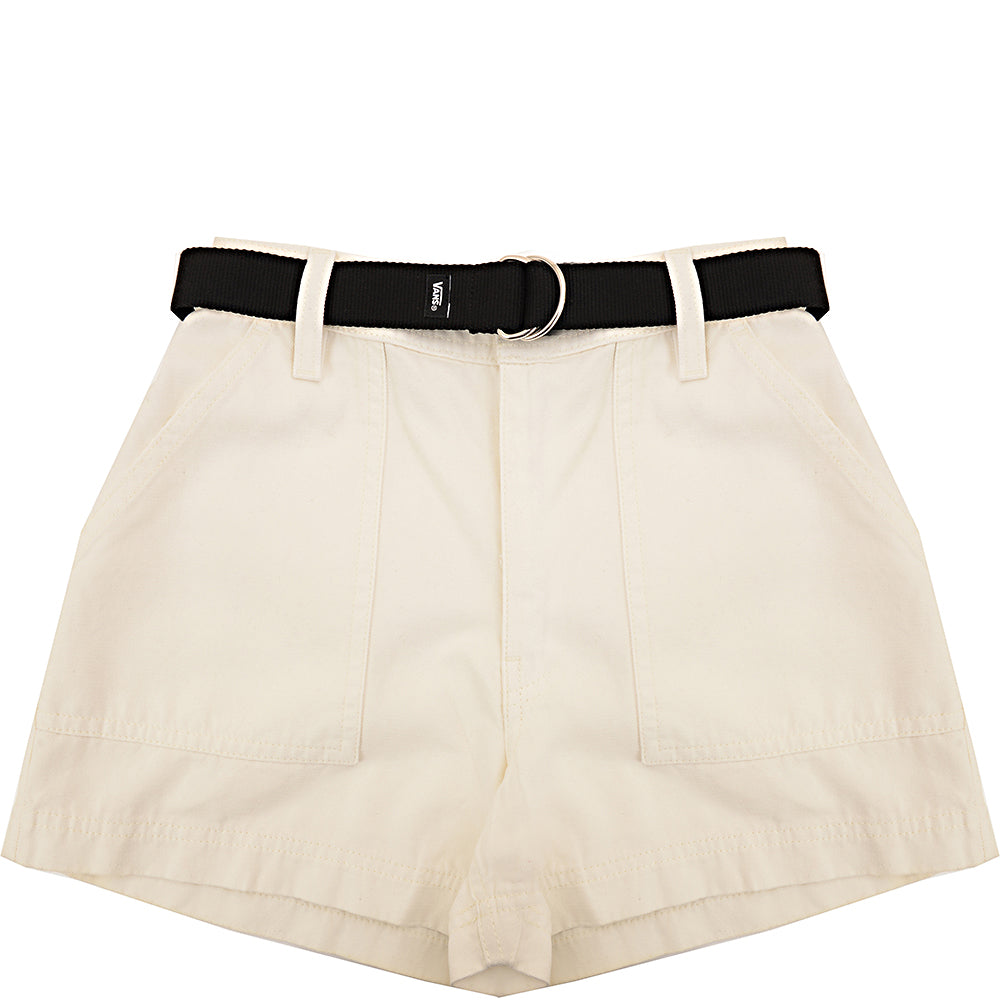 Womens Vans Clark Belted Shorts in White