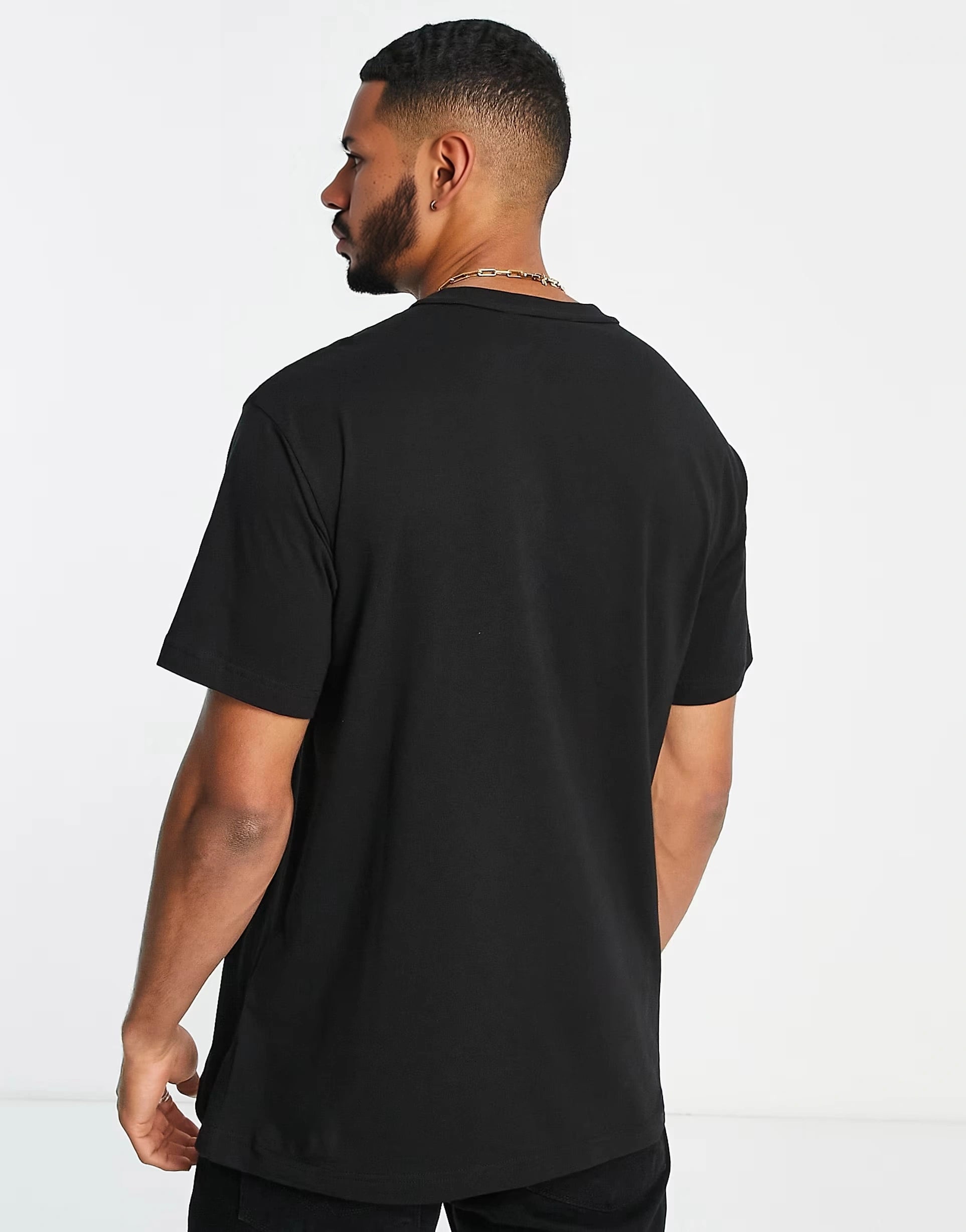 Mens Versace Jeans Couture Vintage Print T-Shirt  in Black