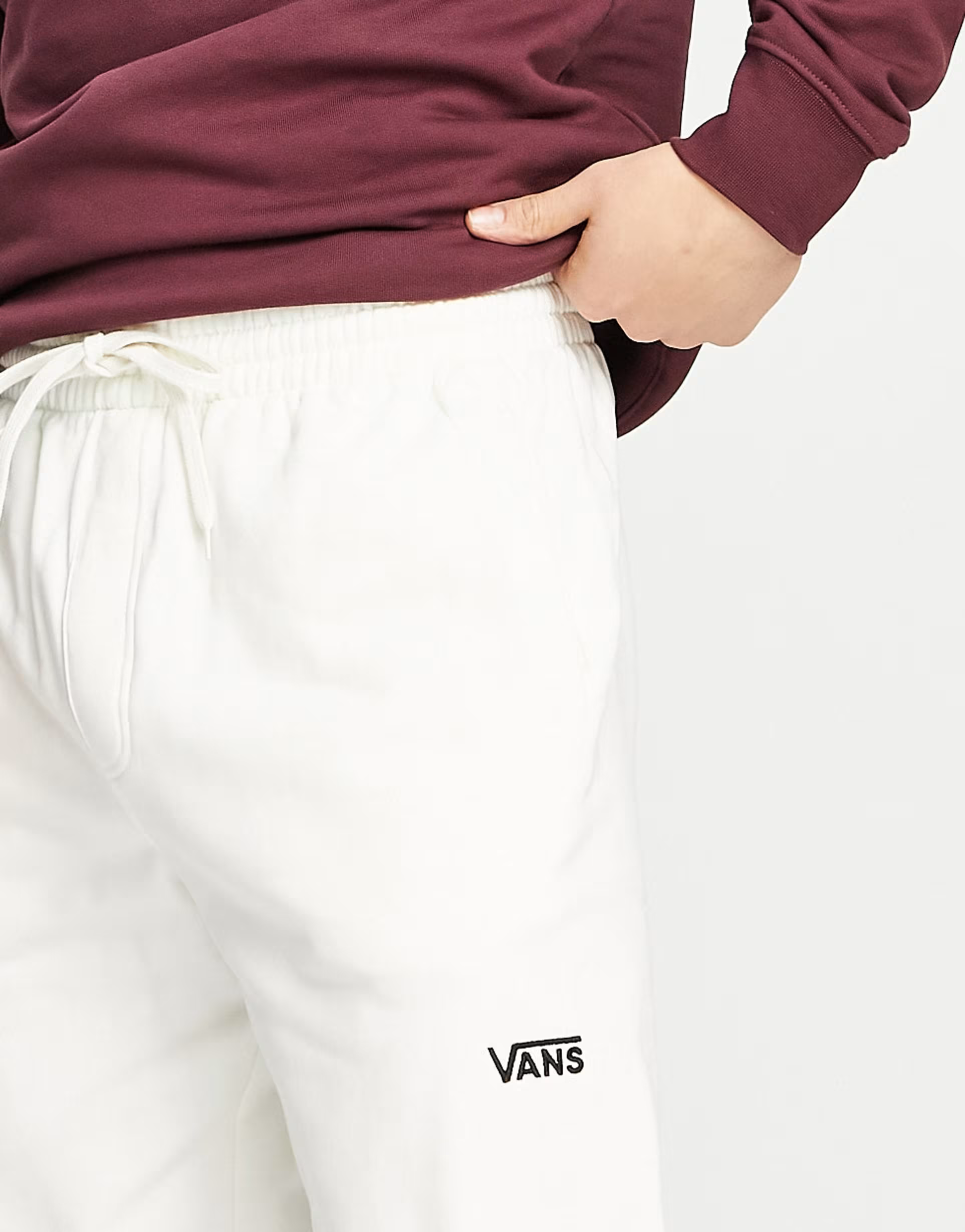 Mens Vans Core Basic Fleece Joggers in White
