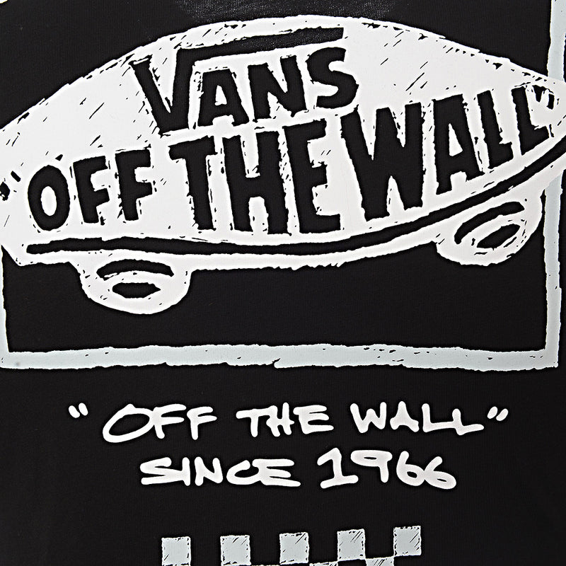 Vans Men's Black Sketchy Past Back Print T-Shirt