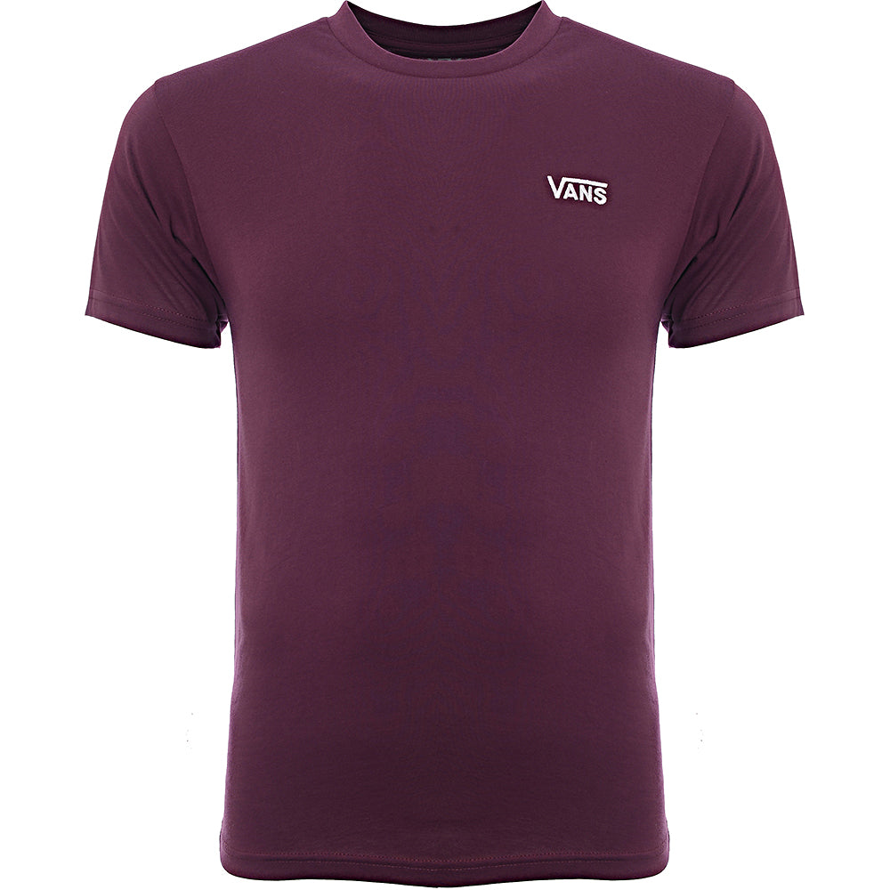 Vans Mens Purple Left Chest Cotton T-Shirt