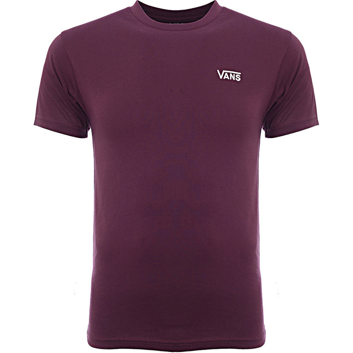 Vans Mens Purple Left Chest Cotton T-Shirt