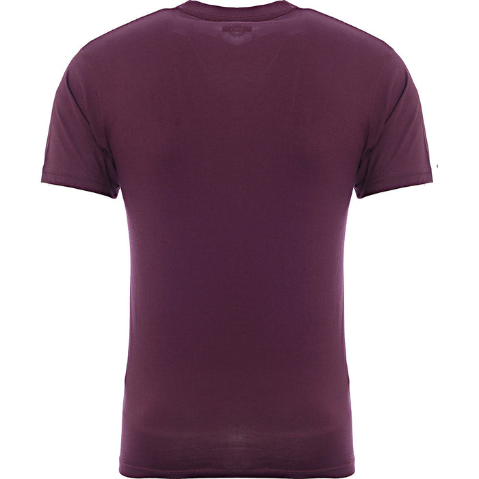 Vans Mens Purple Left Chest Cotton T-Shirt