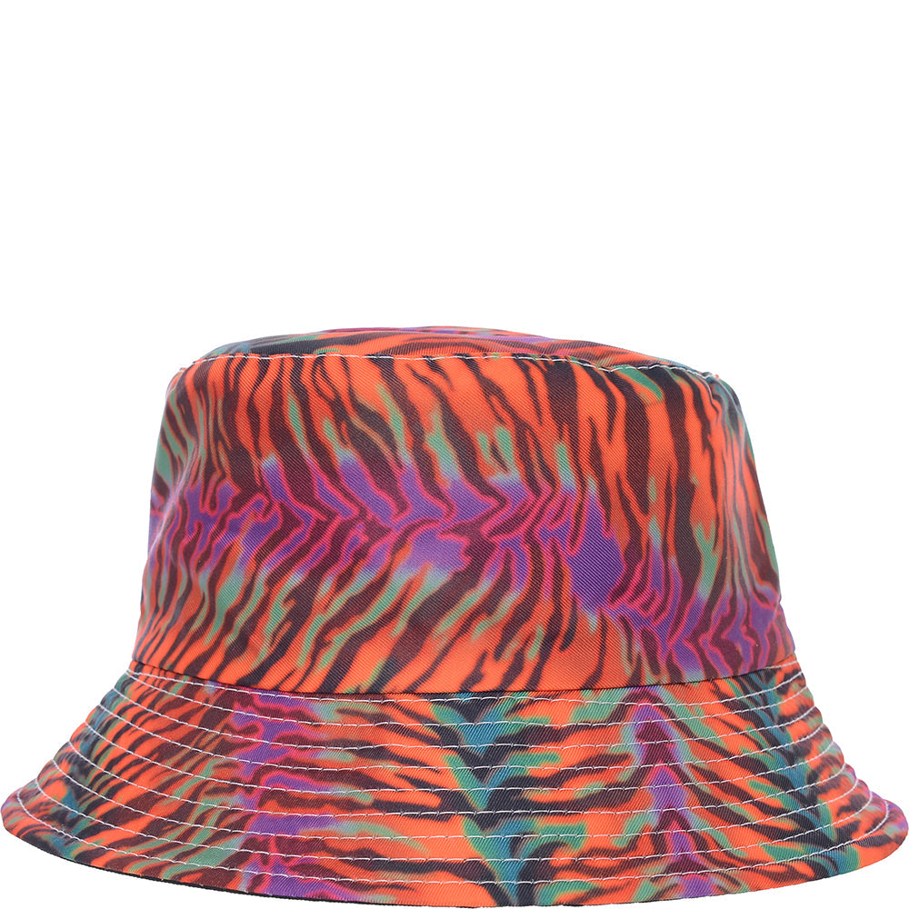 Vintage Supply Womens Zebra Print Bucket Hat