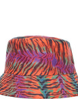 Vintage Supply Womens Zebra Print Bucket Hat