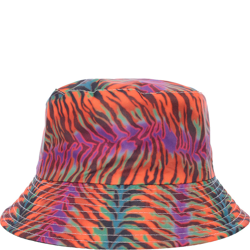 Vintage Supply Womens Zebra Print Bucket Hat